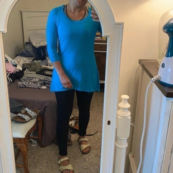 Athleta Blue Tunic Soft - Picture 3 of 7